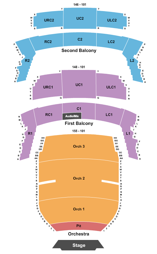 Bass Concert Hall Beauty and the Beast Seating Chart